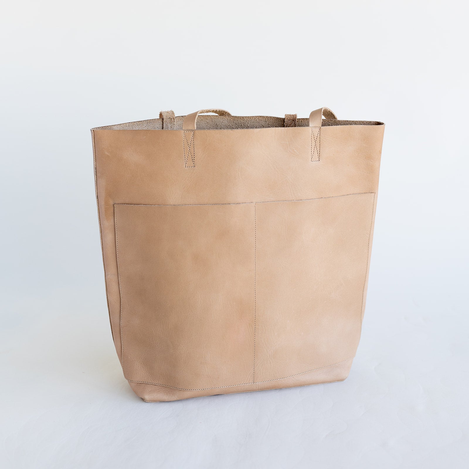 Classic Leather Tote Bag for Women - Premium Genuine Leather Handbag - Stylish & Spacious Oat Color Shoulder Bag - Perfect for Work, Travel & Everyday Use