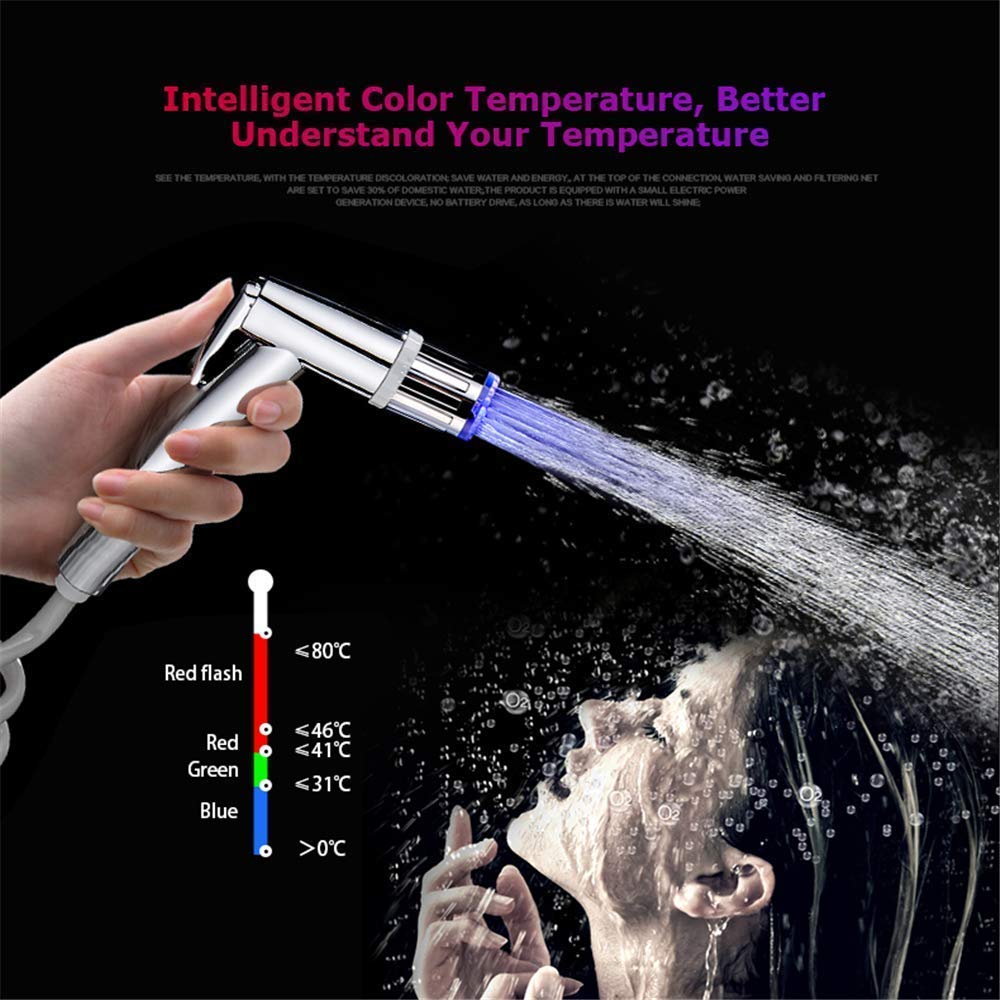 3-Color Temperature Sensitive LED Faucet Aerator - Gradient Light Shower Head for Kitchen, Bathroom, Sink (3 Pack) - Perfect for Kids Hand Washing, Dish Cleaning & Water Conservation