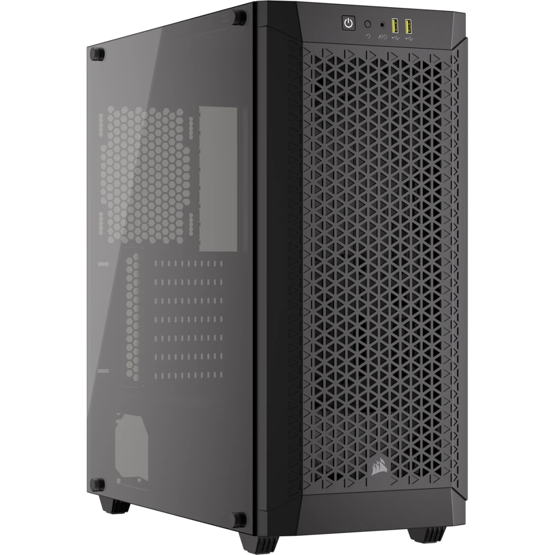 Corsair 480T Airflow Mid Tower ATX PC Case - Tempered Glass, Black (RGB/Non-RGB) | High Airflow Design for Gaming & Workstation Builds