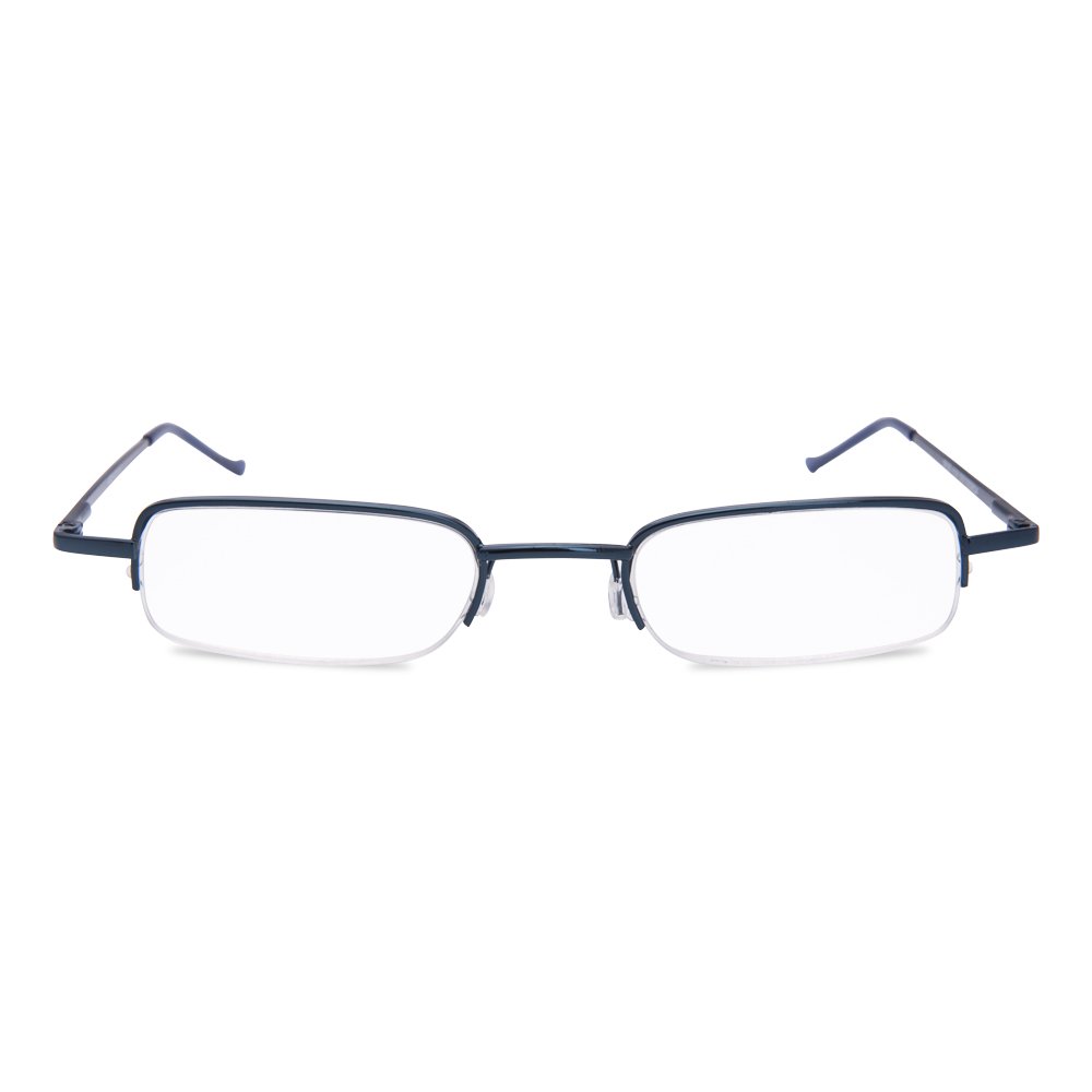 EYEGUARD 2 Pairs Spring Hinged Reading Glasses with Slim Pen Clip & Portable Aluminum Case - Lightweight Readers for Office, Travel, and Daily Use