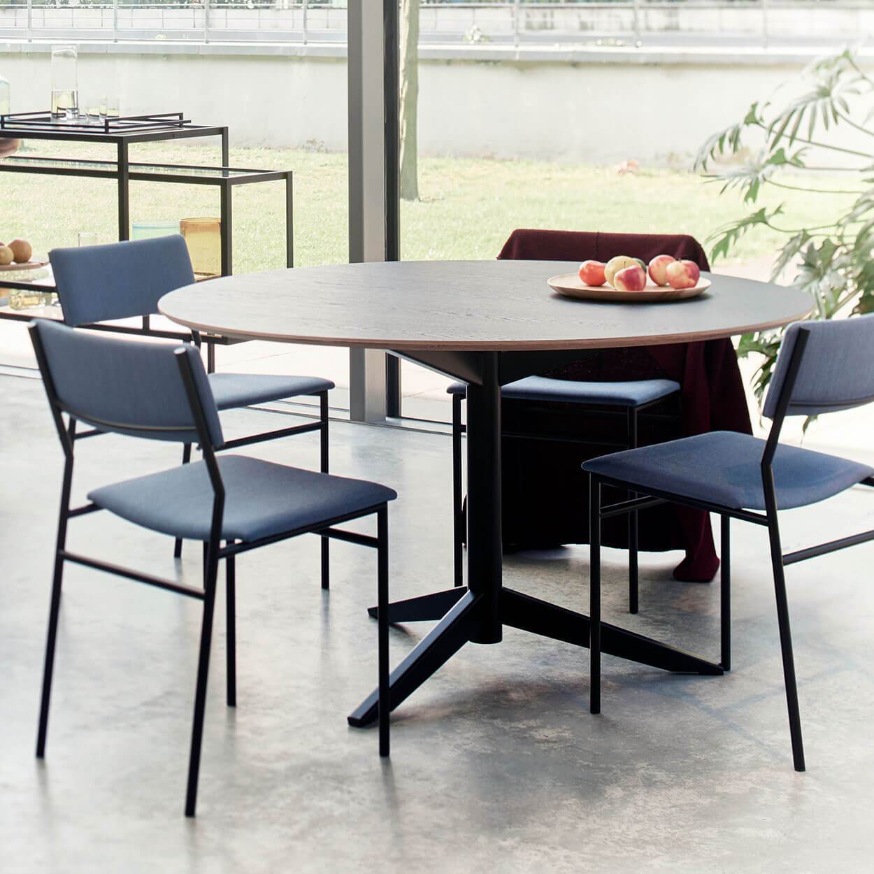 Spectrum Design Martin Visser TE 06 Modern Dining Table - Mid-Century Style Wooden Table for Dining Room, Kitchen & Office (Brown) | Perfect for Small Spaces & Contemporary Home Decor