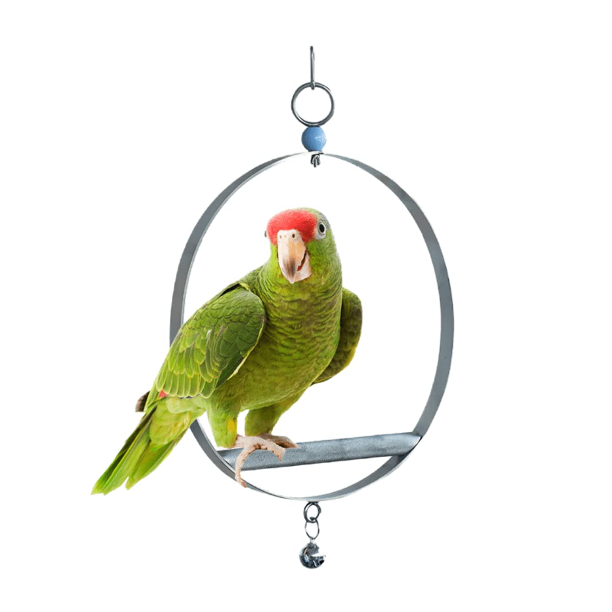 Premium Bird Swing Toy for Parrots & Cockatiels - X-Large Safe Perch Stand with Feeding Bracket | Durable Cage Accessory for Pet Birds | Perfect for Playtime & Relaxation in Aviaries