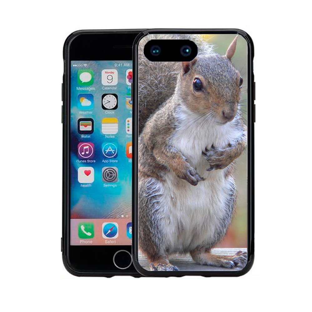 Premium Shockproof Squirrel Design Phone Case for iPhone 7 Plus & iPhone 8 Plus (5.5 Inch) - Durable Protective Cover with Anti-Slip Grip | Perfect for Outdoor Adventures, Daily Use & Gift Giving