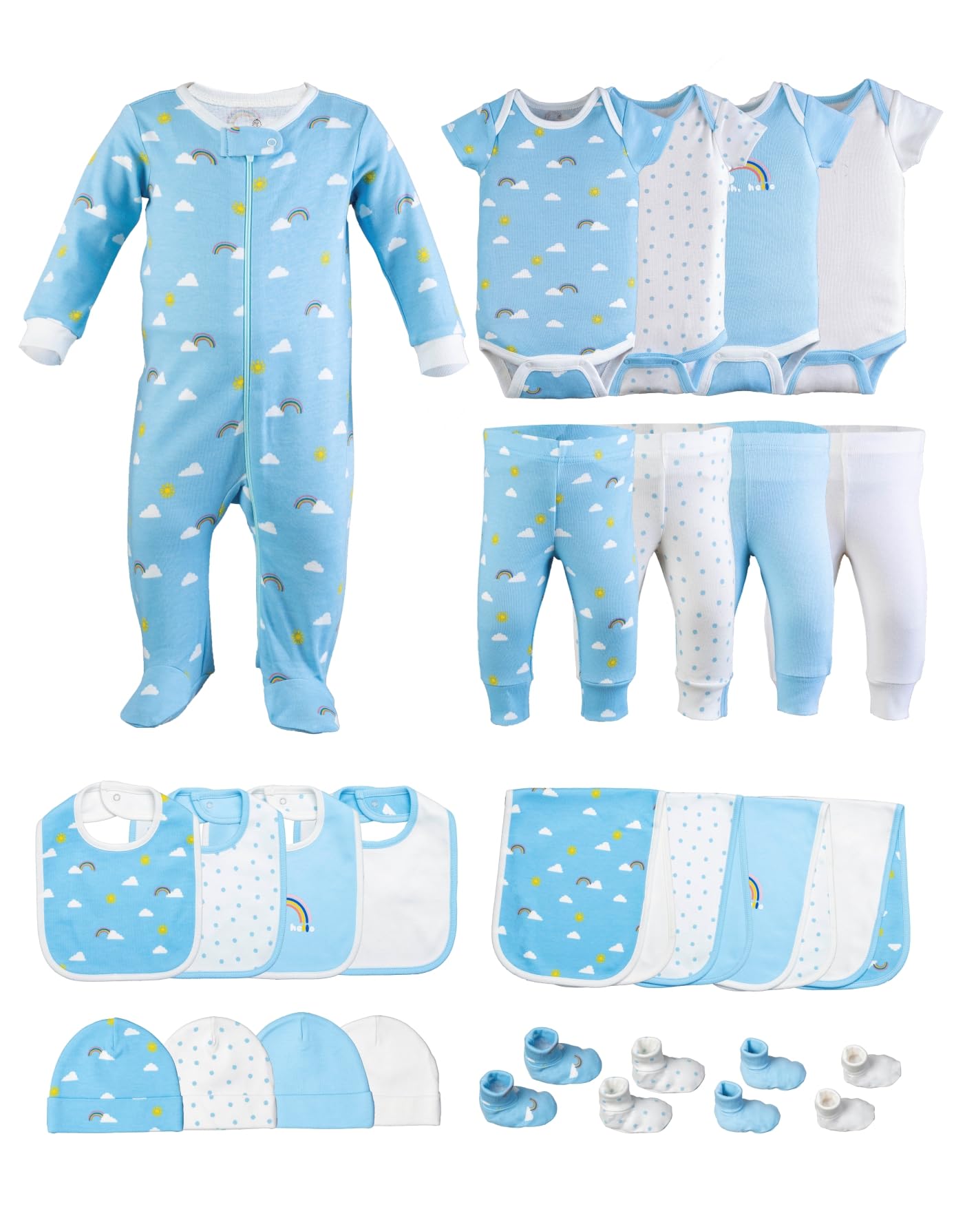 Soft 100% Cotton Newborn Baby Girl Clothes Set - Essential Outfits for 0-6 Months | Breathable & Comfortable Baby Girl Gifts | Perfect for Daily Wear, Photo Shoots & Special Occasions