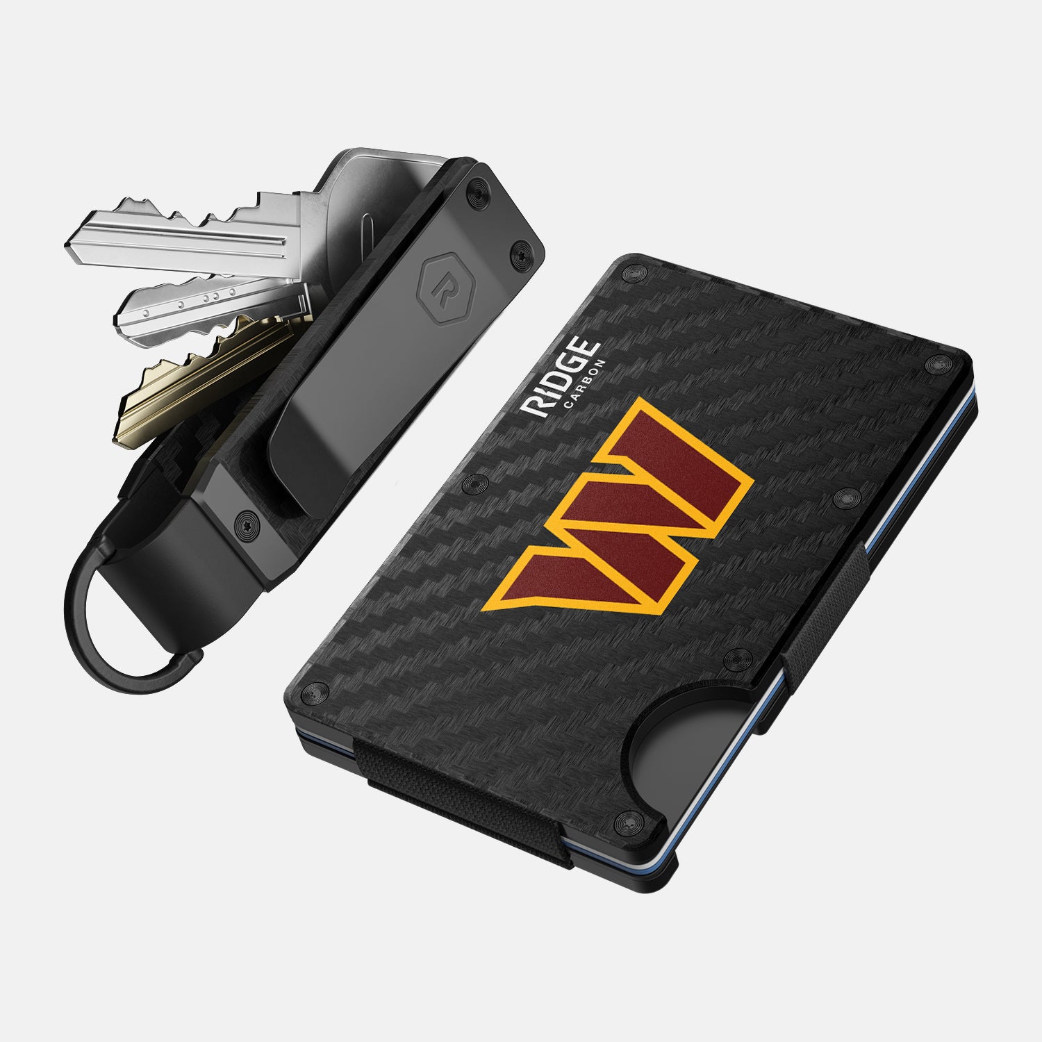 Washington Commanders Carbon Fiber 3K Car Accessories Kit - Premium Daily Driver Essentials for NFL Fans & Auto Enthusiasts | Perfect for Commuting, Road Trips & Game Day Tailgating