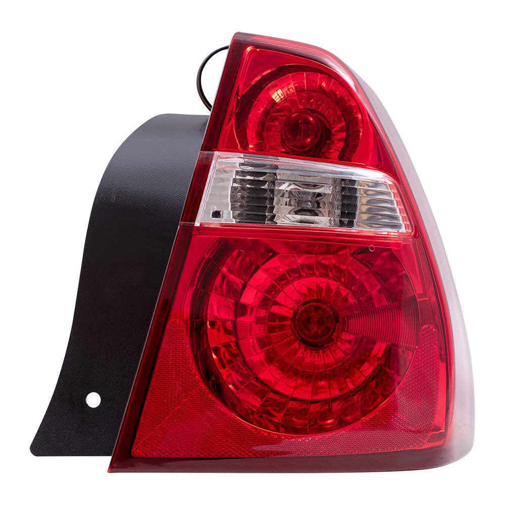 Brock Replacement Tail Lights Set for 2004-2007 Chevy Malibu & 2008 Malibu Classic - Driver & Passenger Side (Part #15868494, 15868493) - Perfect for Night Driving & Enhanced Vehicle Safety