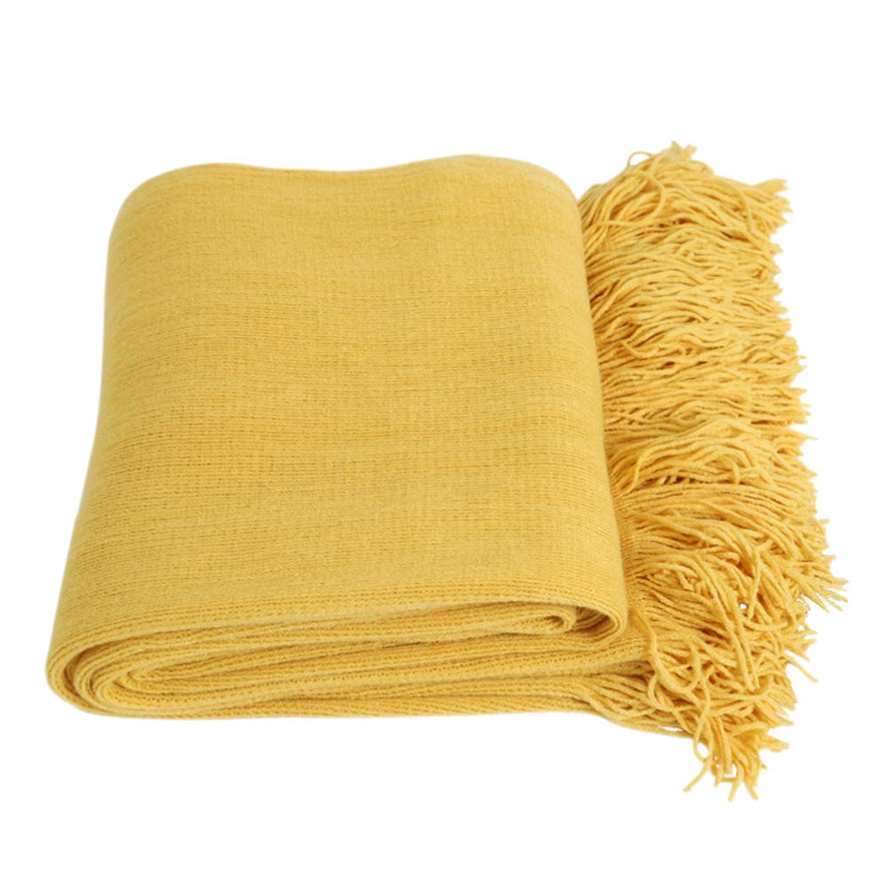 VICASKY Soft Knitted Throw Blanket - Cozy Farmhouse Decor with Fringe, Perfect for Sofa, Bed & Couch - Trendy Knit Blanket for Home Decor, Gifts & Winter Warmth