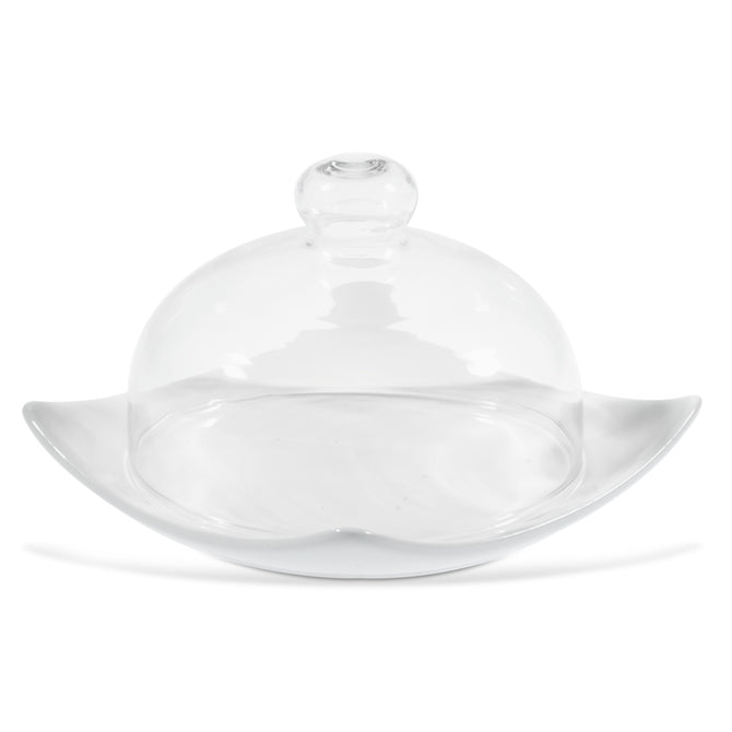 Glass Cloche Dome 3.35 Inch Diameter - Perfect for Cake Display, Terrariums, Wedding Centerpieces & Home Decor