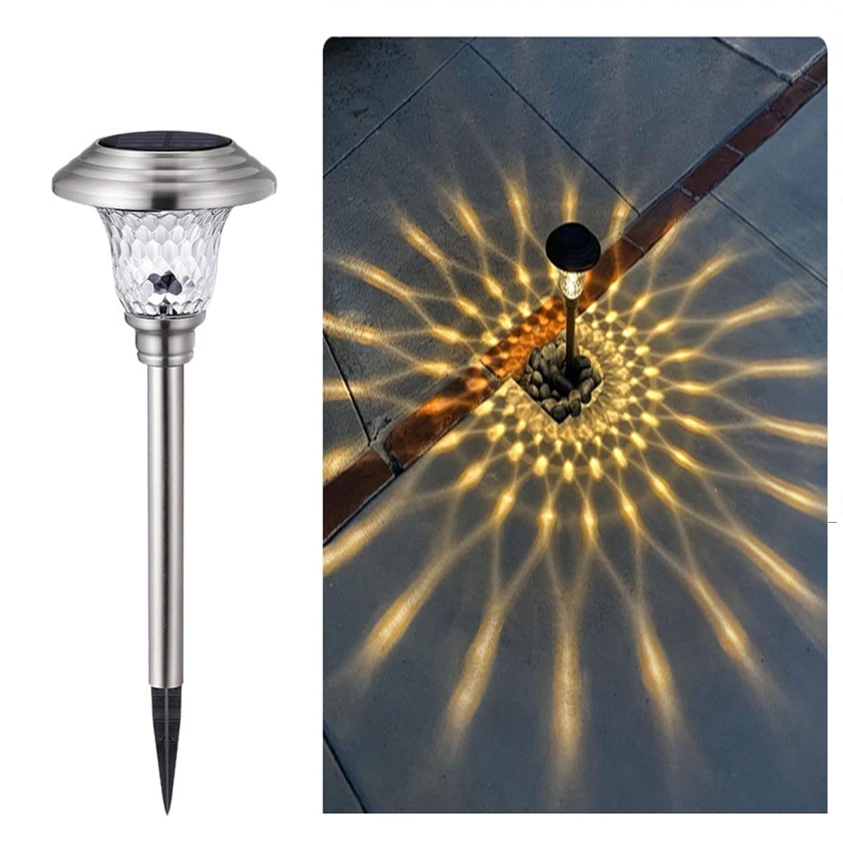 HUKSXZ Super Bright Solar Pathway Lights Outdoor - 12 Hours Auto On/Off, Waterproof Stainless Steel LED Landscape Lighting for Garden, Yard & Walkway | Perfect for Patio, Driveway & Backyard Decor