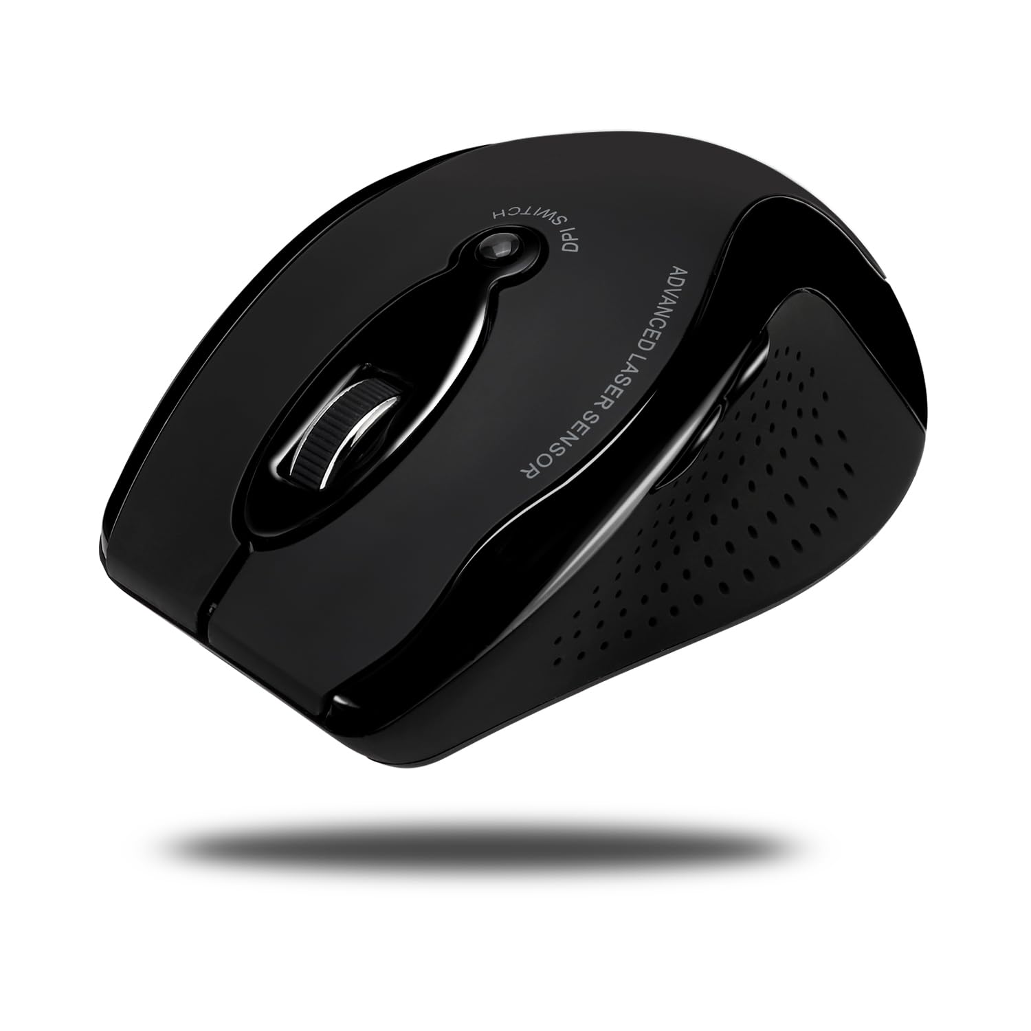 Adesso iMouse G25 Wireless Ergonomic RF Laser Mouse - Comfortable Vertical Design for Office, Home & Gaming Use - Reduce Wrist Pain & Improve Productivity