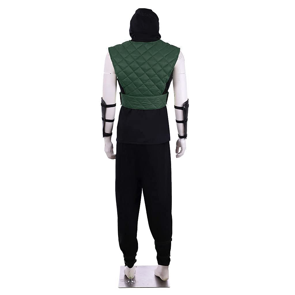 Reptile Ninja Cosplay Costume for Men - Green Fighting Suit with Mask | Adult DIY Cosplay Outfit for Halloween, Comic Con & Themed Parties