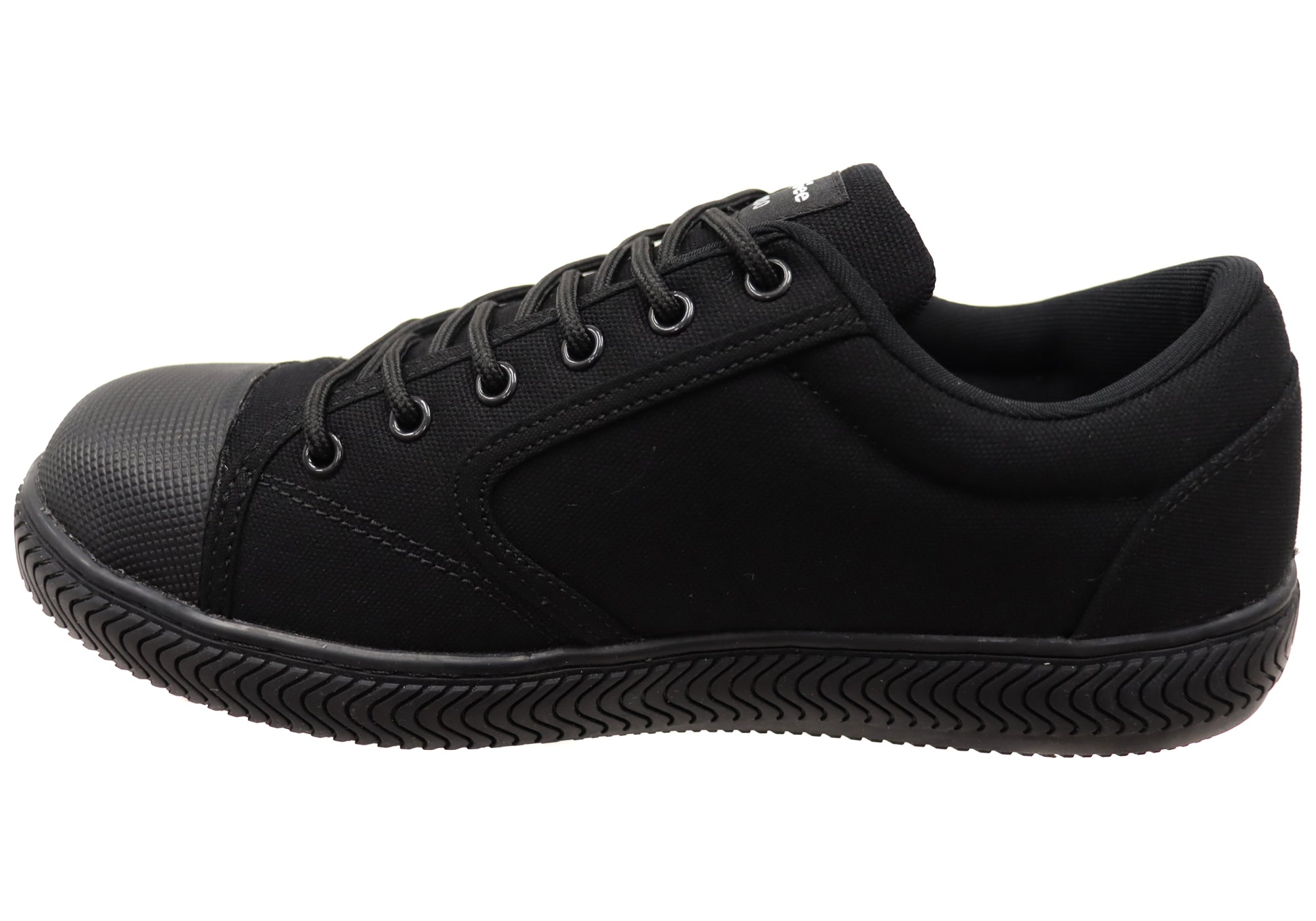 KingGee Men's Grip 3000 Slip-Resistant Work Shoes - Non-Slip Canvas Safety Boots for Construction, Warehouse & Industrial Work