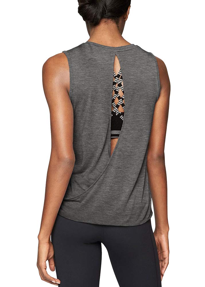 Women's Open Back Workout Tops - Mippo Yoga & Running Muscle Tank Tops for Athletic Women | Perfect for Gym, Yoga, Running & Fitness Training