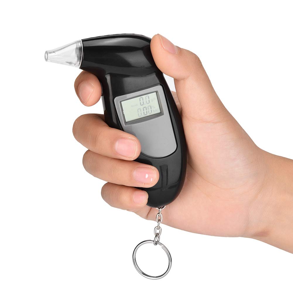 Professional Breathalyzer Alcohol Tester with LCD Screen - Accurate BAC Analyzer for Personal & Law Enforcement Use | Portable Breath Alcohol Detector for Workplace, DUI Checkpoints & Home Safety
