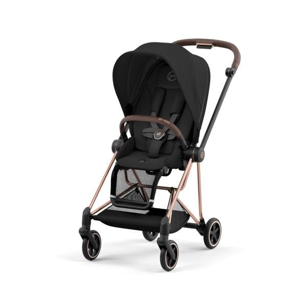 Cybex Mios 3 Complete Stroller - Rose Gold & Brown Luxury Baby Stroller with Reversible Seat | Perfect for Urban Travel, Shopping & Family Outings