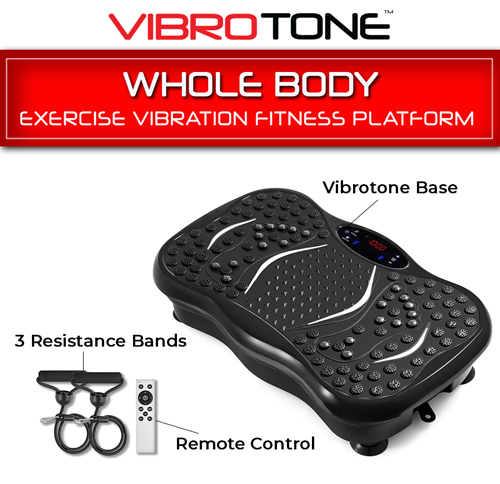 Vibrotone Vibration Fitness Board for Home Workouts - Balance Training, Weight Loss & Muscle Toning | Perfect for Home Gym, Physical Therapy & Core Strengthening
