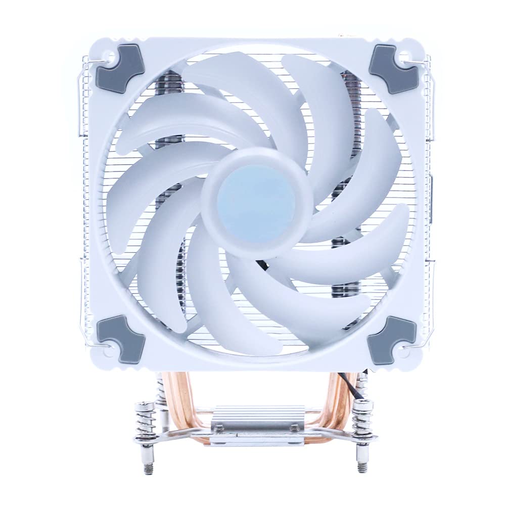 PDGJG 120mm PWM 4-Pin ARGB CPU Cooler Fan - Compatible with AM2/AM3/AM4 Sockets - Ultra Quiet Radiator Cooler with Bracket - Perfect for Gaming PCs & High-Performance Computer Builds