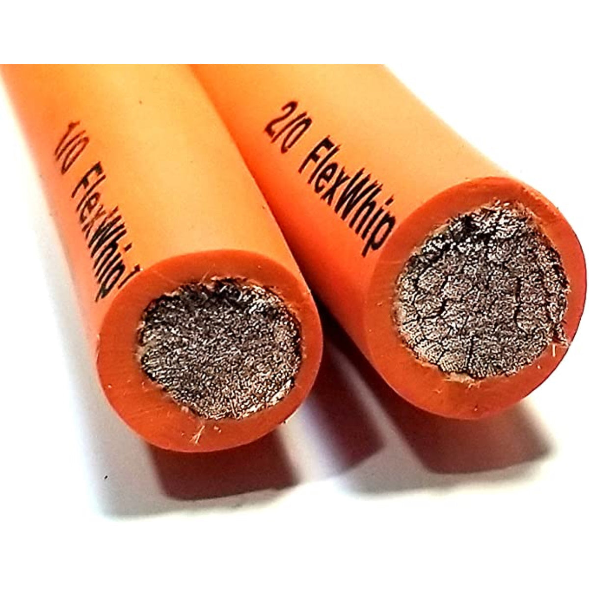 **High-Quality 1/0 Gauge FlexWhip Orange Welding Cable - 50ft (CAB1/0UF 50) - Durable & Flexible for Automotive, Marine & Industrial Applications**
