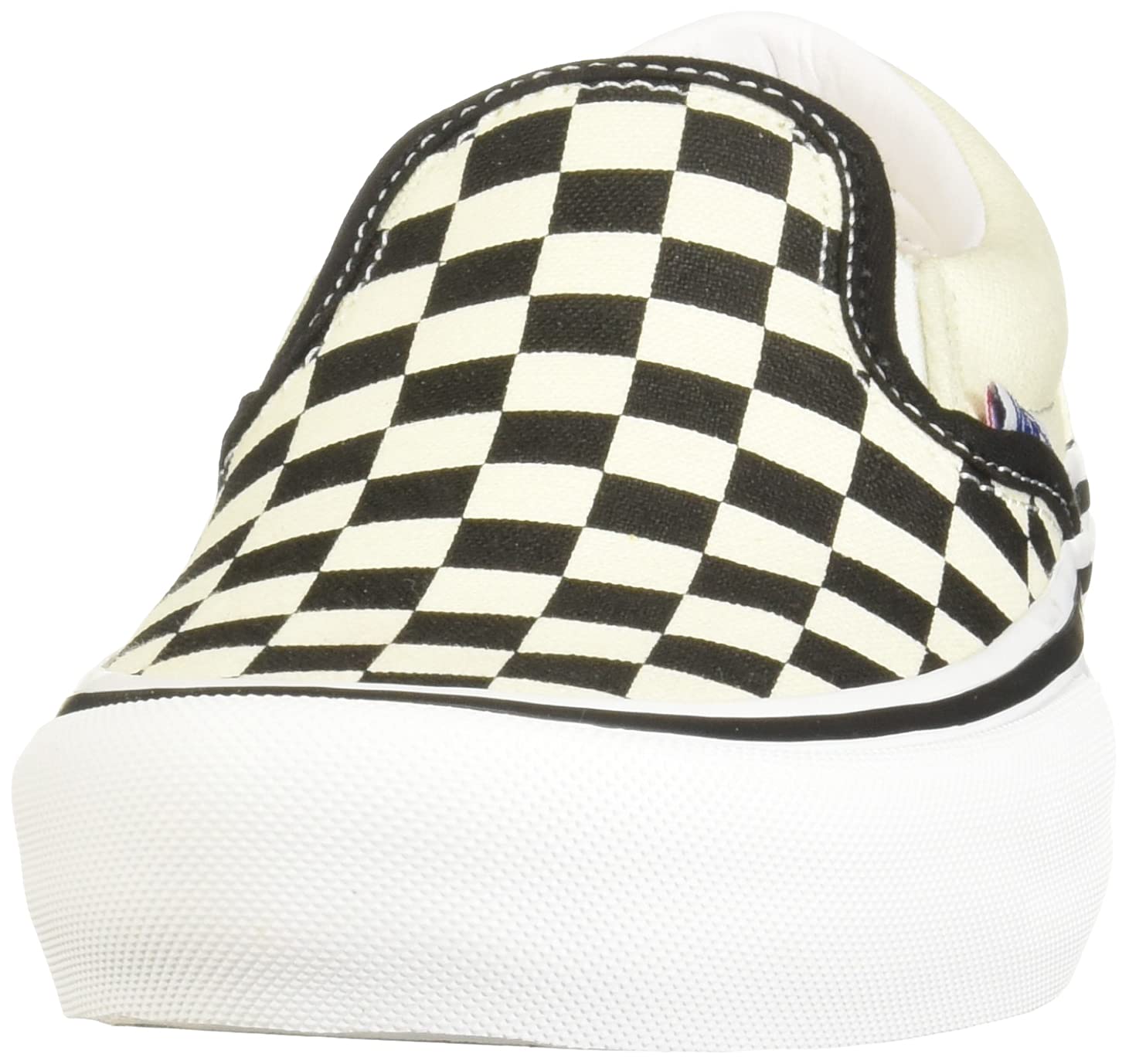 Vans Men's Slip-On Pro Skate Shoes - Classic Checkerboard Sneakers for Casual Wear & Skateboarding | Comfortable Canvas Shoes for Everyday Use, Street Style & Board Sports