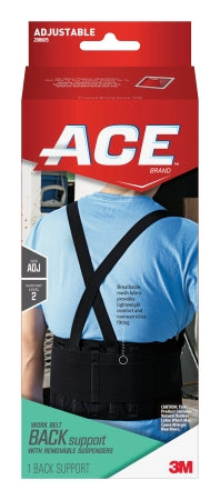 **Occupational Back Support Belt - Adjustable Hook & Loop Closure, Fits Waist Up to 48 Inches, 9 Inch Height - Ideal for Work, Lifting & Posture Support (208605)**