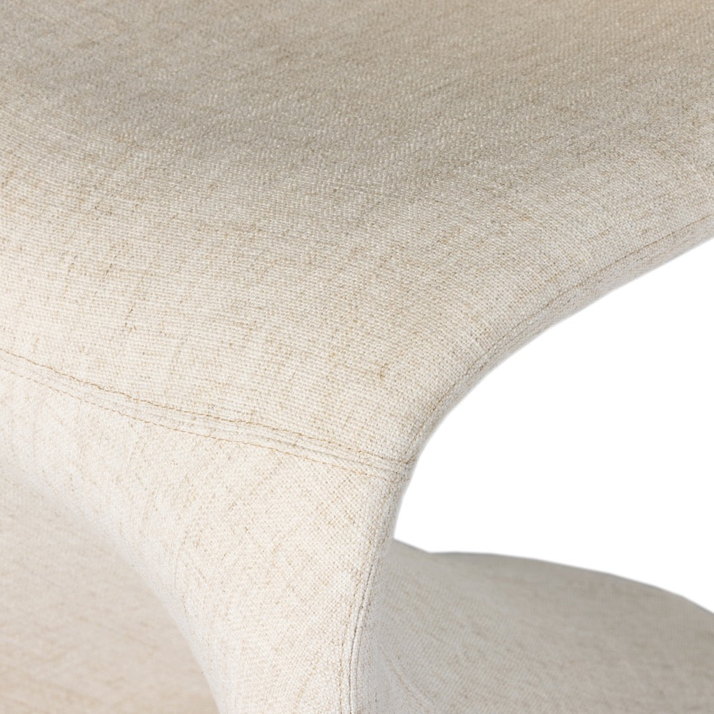 Briette Modern Dining Chair - Alcala Cream Upholstered Seat - Perfect for Kitchen, Dining Room & Office - Comfortable & Stylish Home Furniture