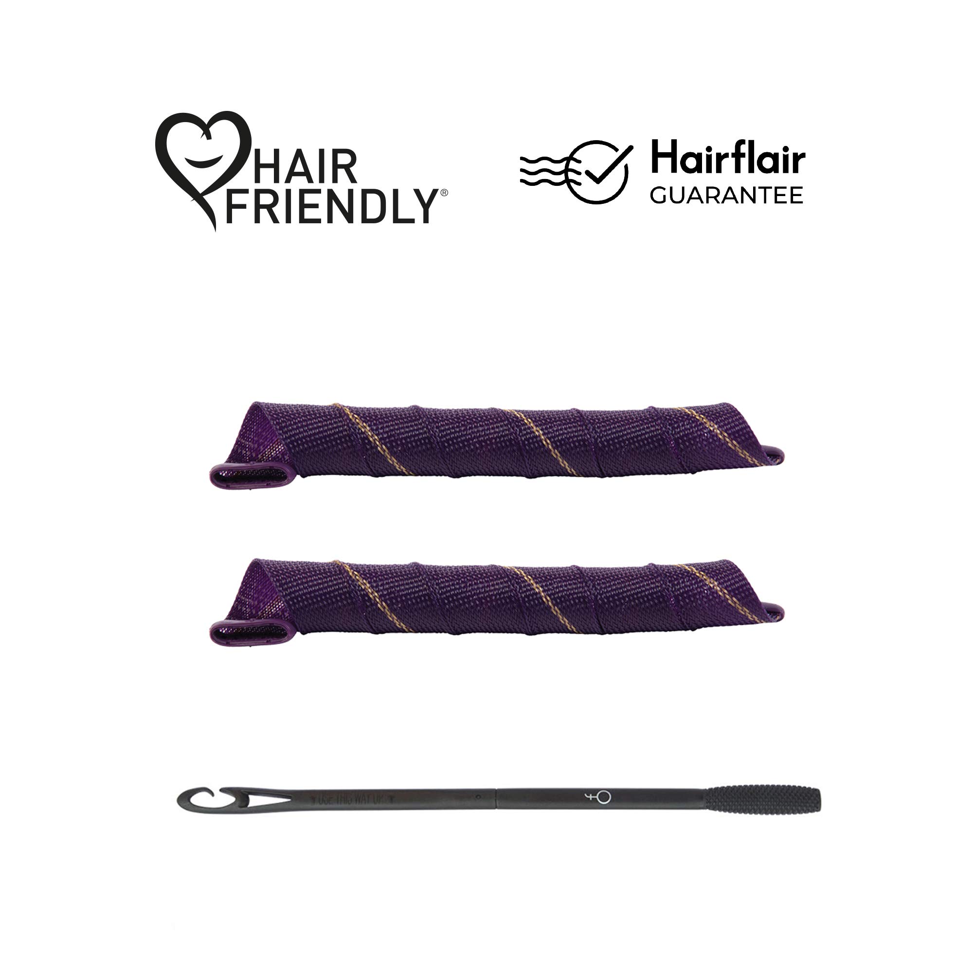 Curlformers Heatless Hair Curlers for Long Hair - 16 No Heat Barrels & Styling Hook Set for Healthy, Damage-Free Curls up to 24 Inches - Perfect for Natural Waves, Beachy Curls & Overnight Styling at Home or Salon