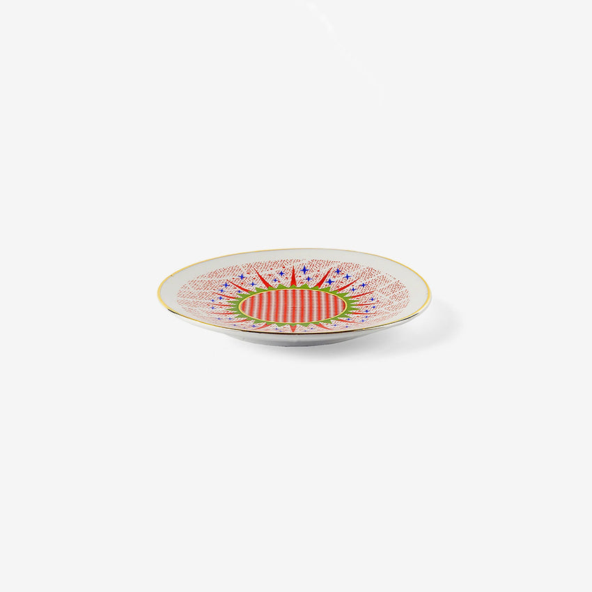 Bitossi Home Bel Paese Little Plate Stelline - Elegant Ceramic Appetizer Plate for Dining, Entertaining & Home Decor