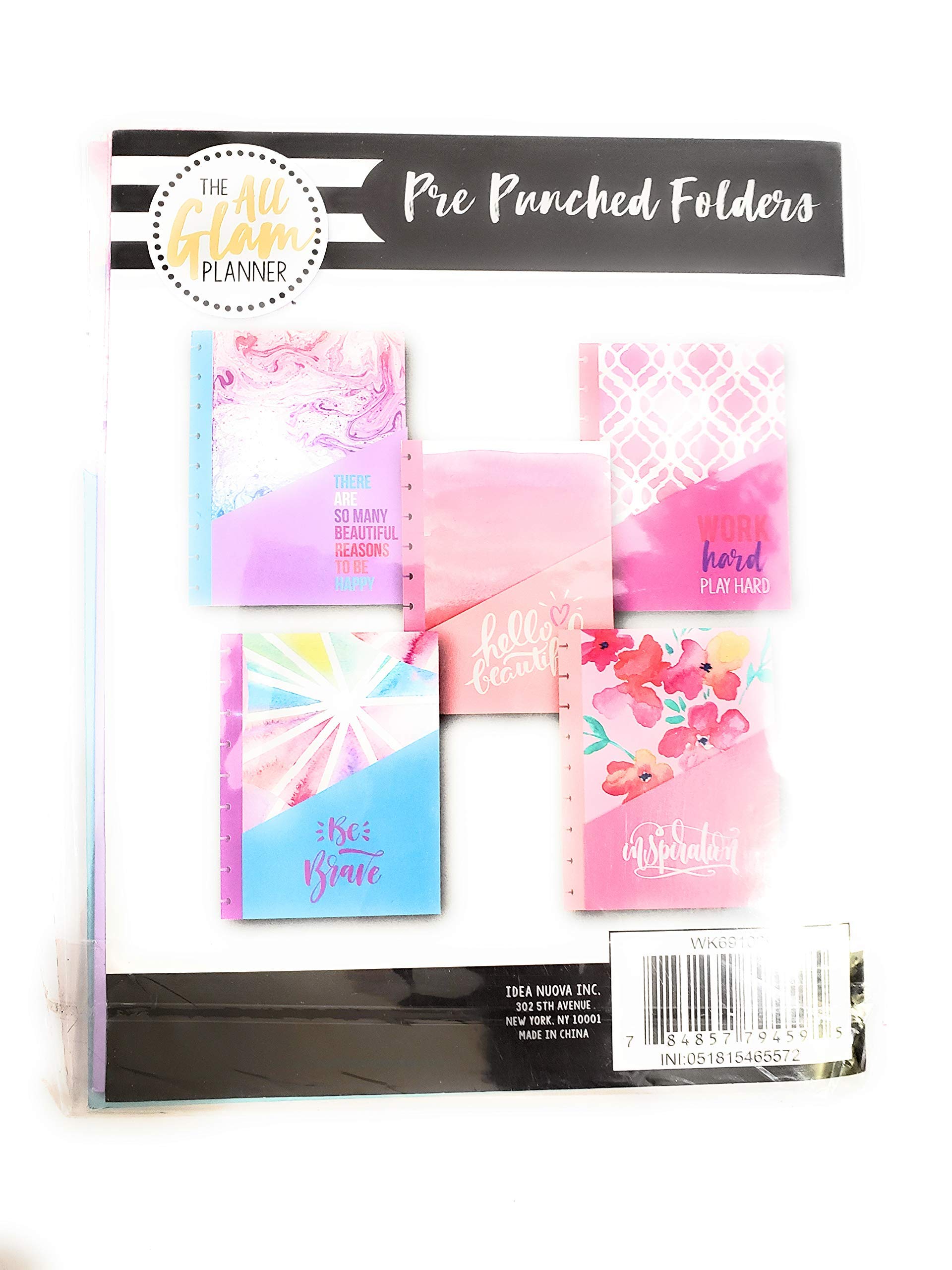 5 Pre-Punched Pocket Folders (7