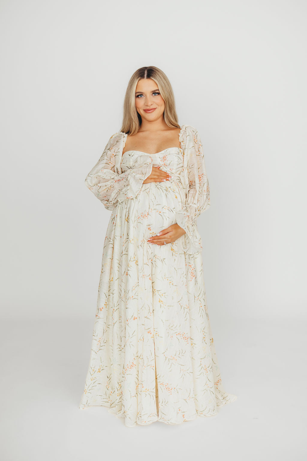 Ryder Grace Maxi Dress in Cream - Elegant Long Flowy Summer Dress for Women, Perfect for Beach, Wedding & Vacation | Lightweight & Comfortable