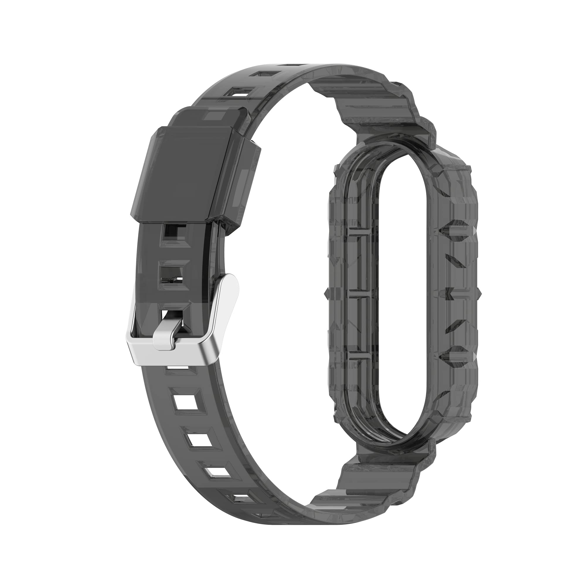 Premium Silicone Replacement Band for Xiaomi Mi Band 7/6/5 & Amazfit Band 5 - Soft, Flexible, Breathable Sports Wristband with Metal Buckle - Perfect for Running, Gym Workouts & Daily Wear