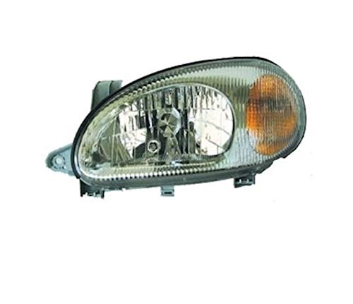 Daewoo Lanos Left Headlight Assembly 1997-2002 - VP1261L Driver Side Projector Headlamp Replacement - Compatible with Lanos Sedan & Hatchback Models - Perfect for Night Driving & Foggy Conditions
