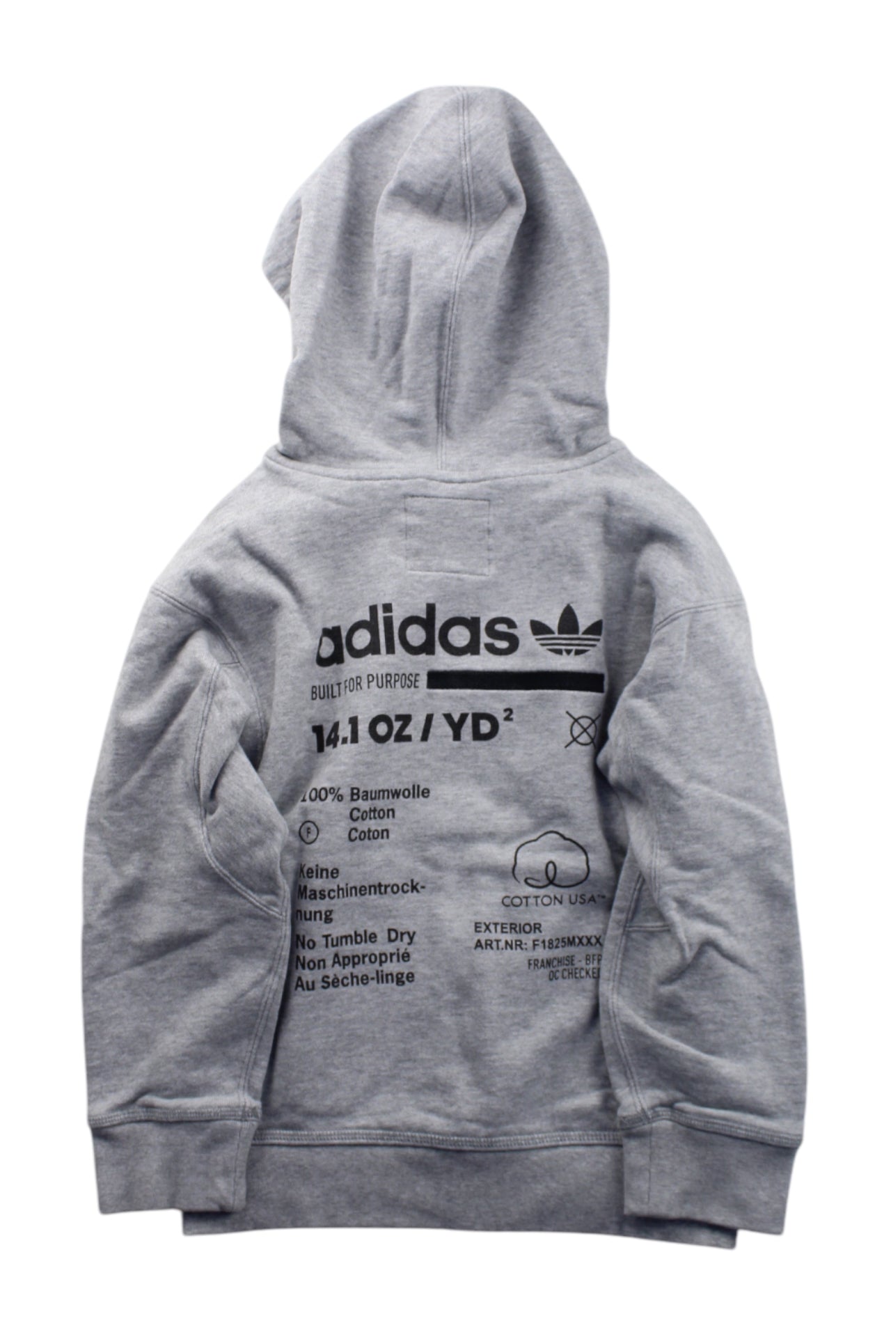 Adidas Zip Up Hoodie for Boys Size 7-8 Years | Lightweight Fleece Pullover with Front Pocket | Perfect for School, Sports & Outdoor Activities