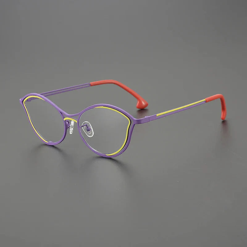 Jeanie Cat Eye Titanium Glasses Frame for Women - Lightweight & Stylish Eyewear for Reading, Driving & Fashion Accessories