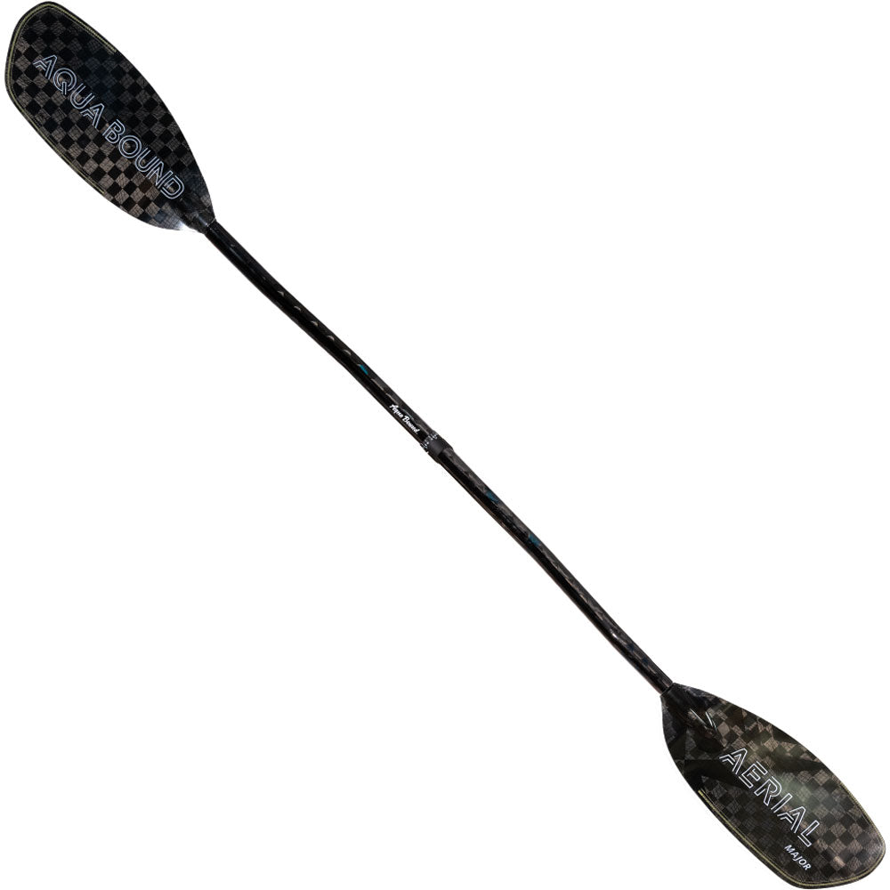 Aqua Bound Aerial Major Carbon Versa Lok Bent Shaft 2-Piece Kayak Paddle - Lightweight & Durable for Touring, Fishing & Whitewater Adventures
