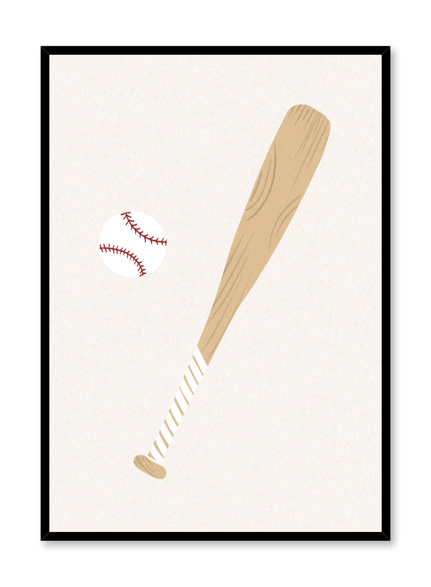 Baseball Home Run Poster - Sports Wall Art Decor for Bedroom, Living Room, Office - Perfect for Baseball Fans & Sports Enthusiasts