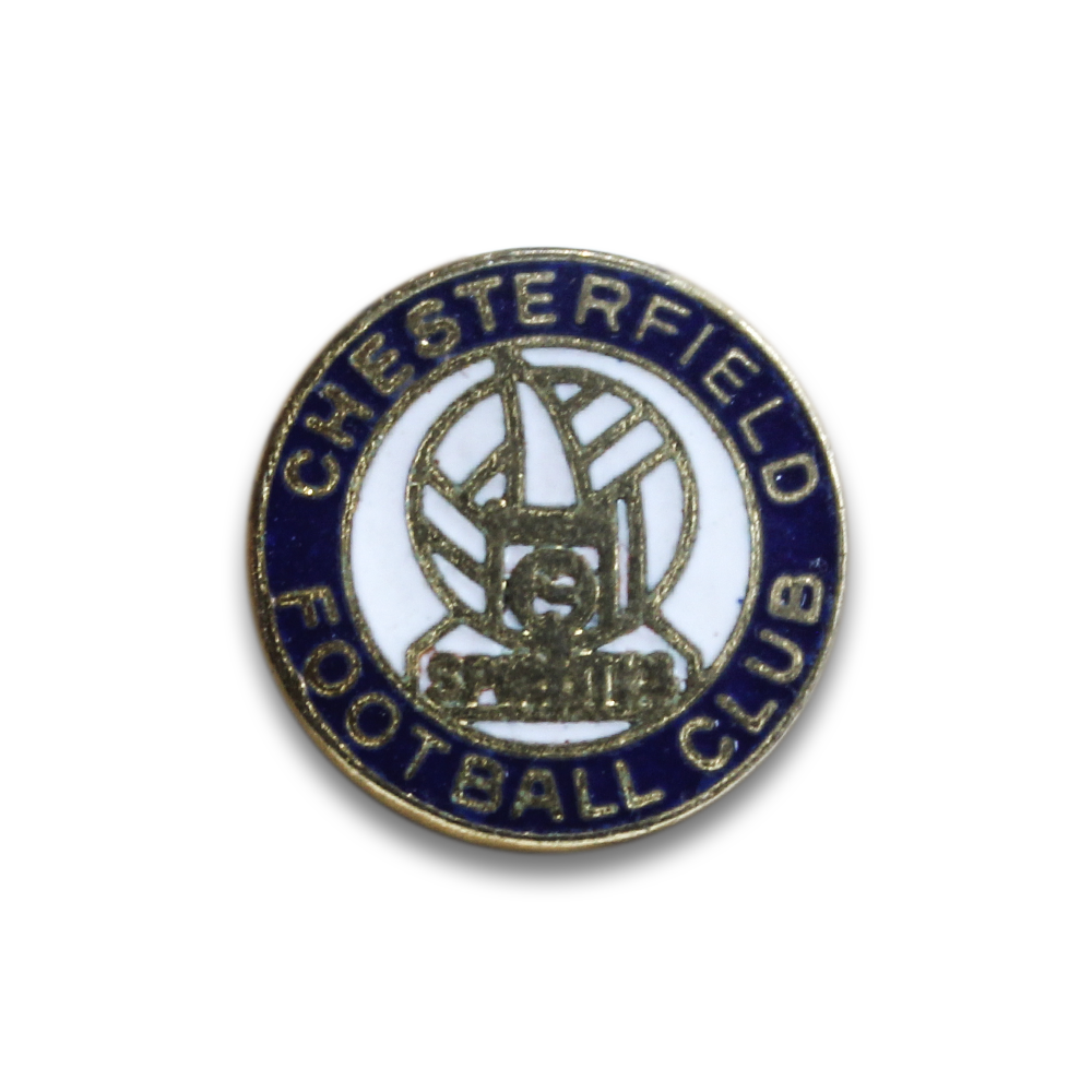 Vintage Chesterfield FC Old Pin Badge - Collectible Football Club Memorabilia for Fans & Supporters - Perfect for Jerseys, Jackets & Display Cases
