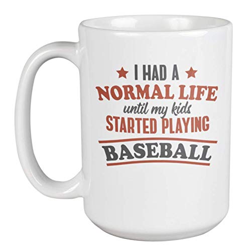 15oz Baseball Themed Coffee Mug for Kids - Perfect Gift for Moms & Dads - Great for Family Game Days & Sports Enthusiasts