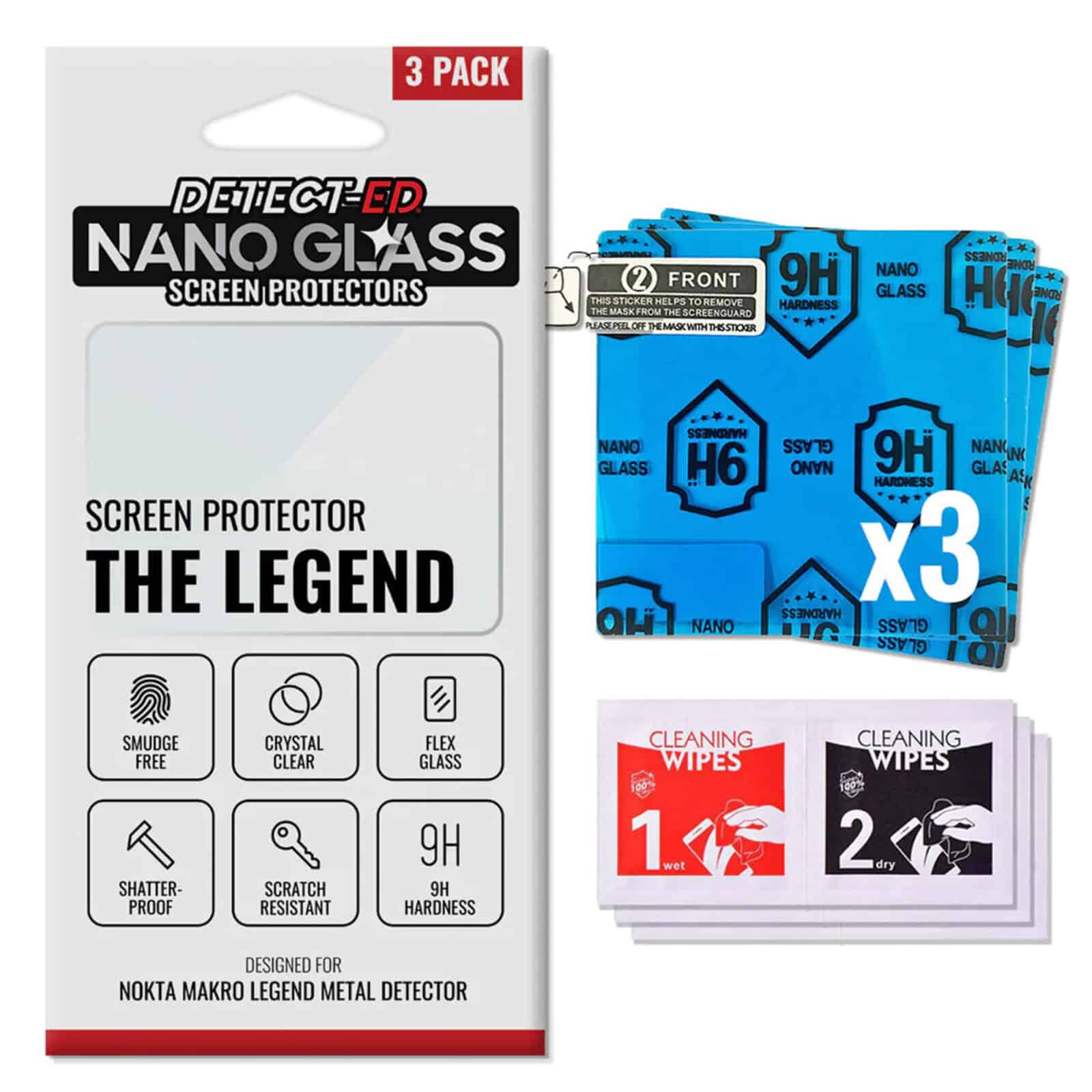 Nokta Legend Metal Detector Screen Protector - Nano Glass Anti-Scratch Shield for Enhanced Visibility & Protection | Perfect for Outdoor Treasure Hunting & Metal Detecting Adventures