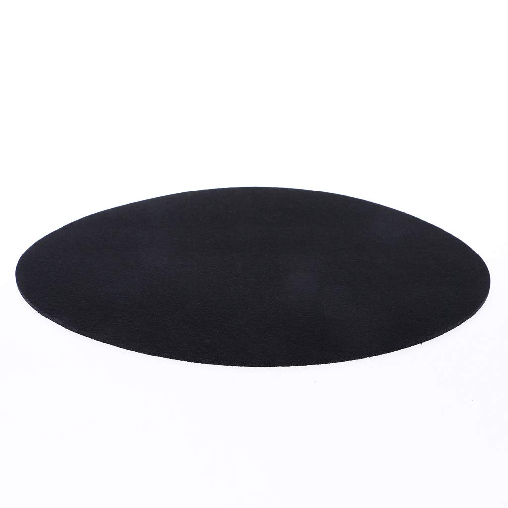 Premium 7-Inch 3mm Felt Anti-Static Turntable Mat for Vinyl Records - Audiophile Slipmat with Anti-Shake Design, Black | Perfect for DJ Mixing, Home Audio Systems & Record Player Protection