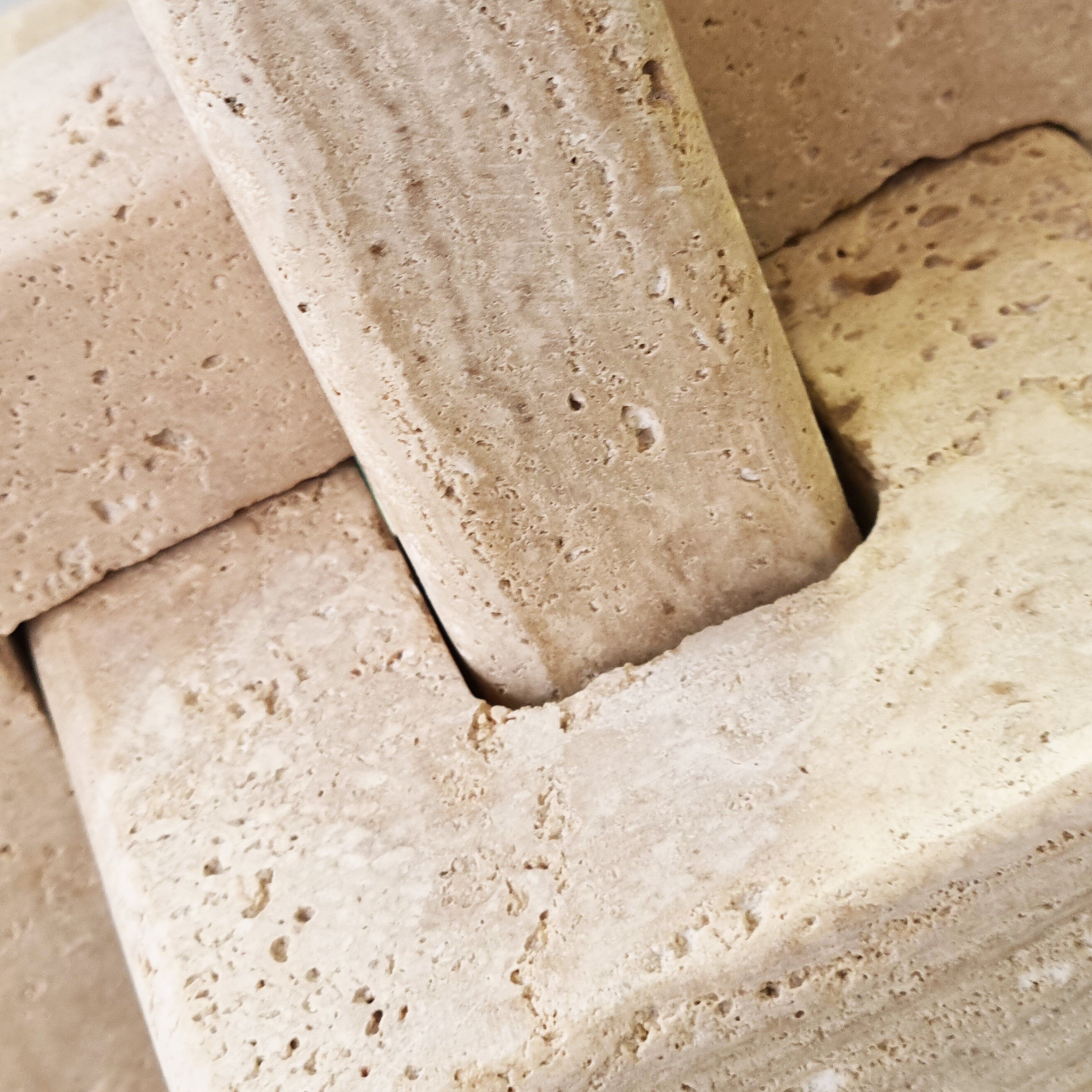 Maria Decorative Object - 20x20x20cm Handcrafted Travertine Marble Sculpture for Home & Office Decor | Elegant Centerpiece for Living Room, Dining Table, or Bookshelf