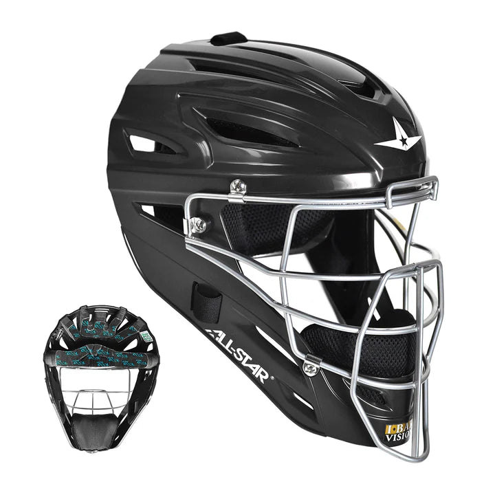 Wilson All Star MVP Catcher's Helmet - Baseball Softball Protective Gear for Youth & Adults - Perfect for Games, Training & Practice