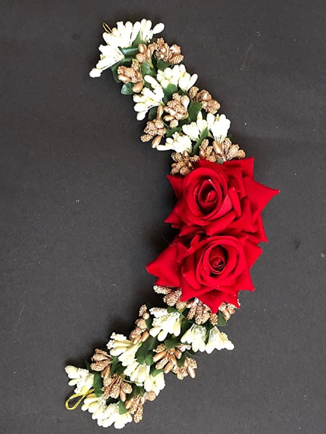 Stylish Sarpa Flower Multicolor Gajra Hair Clip - Perfect for Weddings, Parties & Indian Traditional Outfits