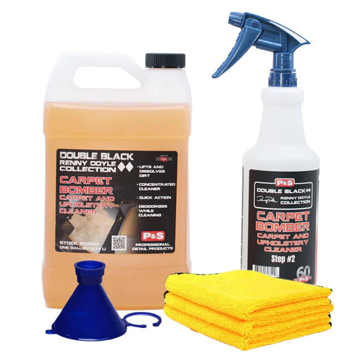 P&S Double Black Collection Bomber Carpet & Upholstery Cleaner – Powerful Stain Remover for Cars, Furniture & Home – Deep Cleaning Solution for Auto Interiors, Sofas & Carpets