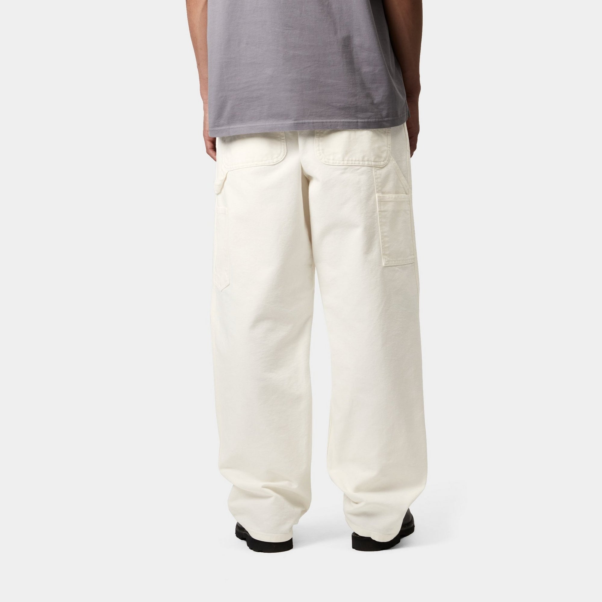 Single Knee Work Pants - Waxed & Rinsed Denim for Construction & Outdoor Work | Durable Workwear for Carpenters, Mechanics & Laborers