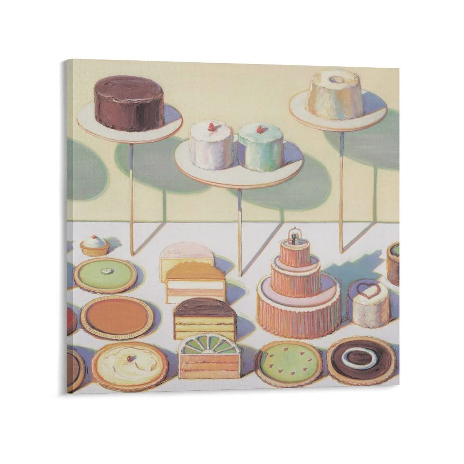 Morton Wayne Thiebaud Art Posters - 16x16inch(40x40cm) Canvas Wall Art Decor, Aesthetic Painting Prints for Living Room, Bedroom & Office - Perfect for Home Decoration & Gift Giving