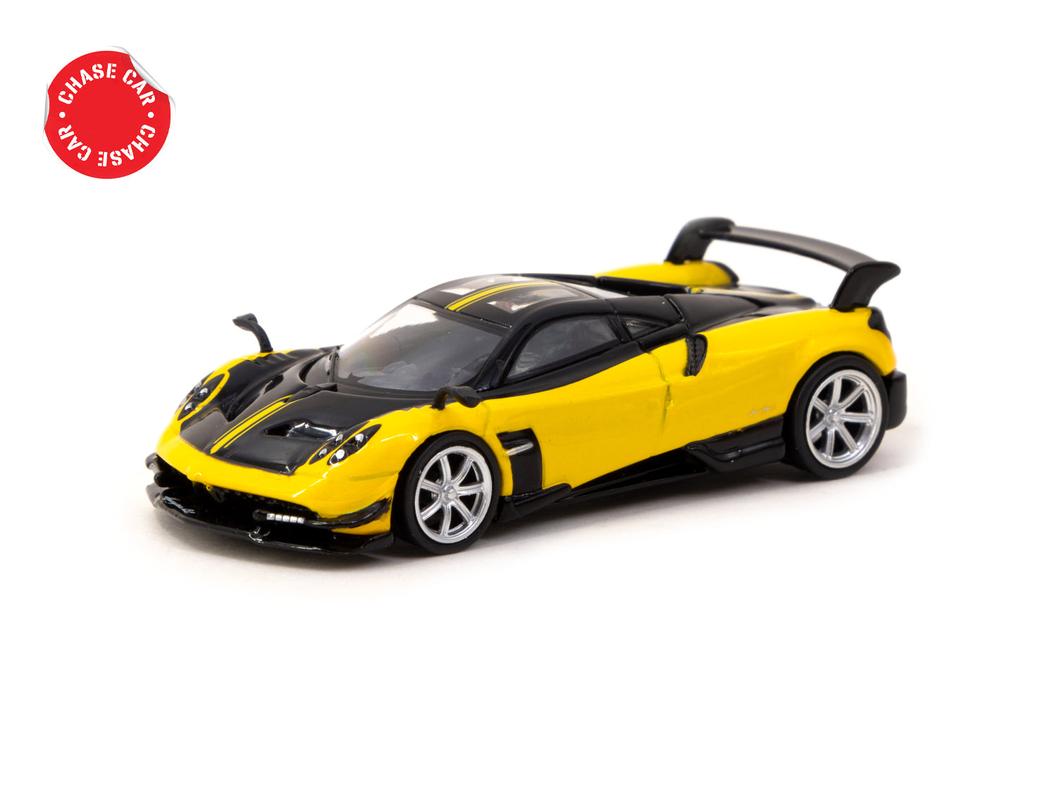 Tarmac Works 1/64 Pagani Huayra BC Giallo Limone Diecast Model Car - Premium Collectible for Display & Racing Scenes