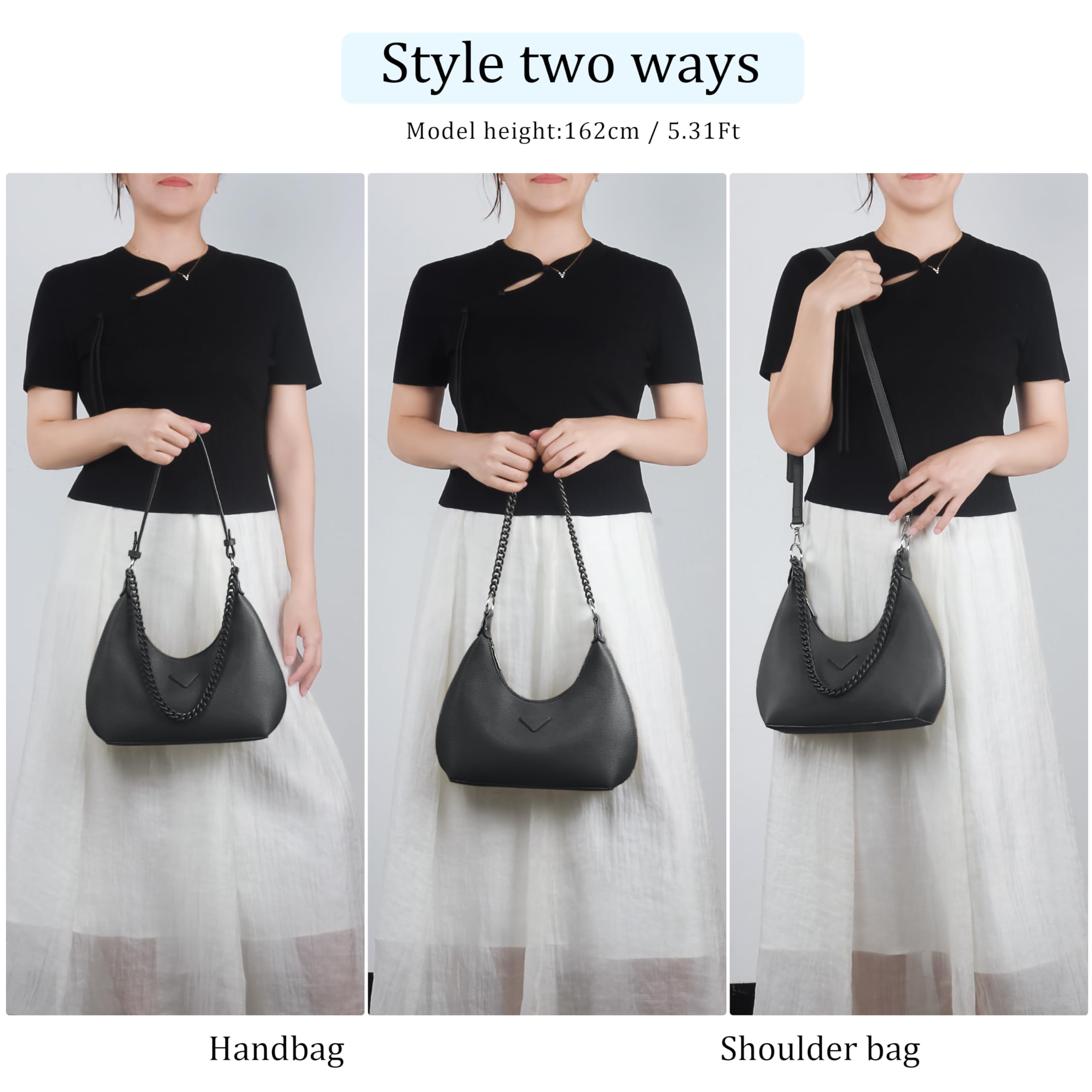 VOLGANIK ROCK Medium Size PU Leather Crossbody Shoulder Bag for Women - Fashionable Work Purse & Evening Clutch - Perfect Gift for Christmas, Birthday, Anniversary - Ideal for Office, Party & Daily Use