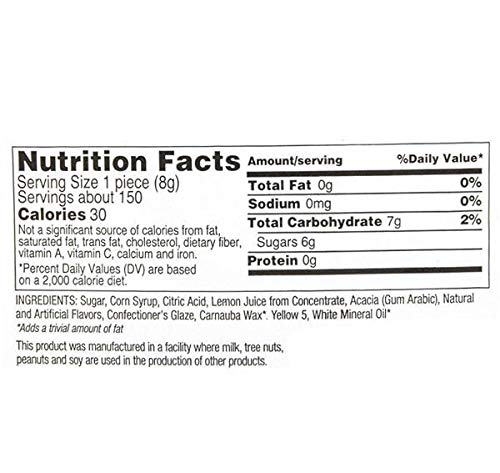 Lemonhead Original Sour Candy Tub 40.5 oz (Case of 4) - Bulk Candy for Parties, Movie Nights & Office Snacks