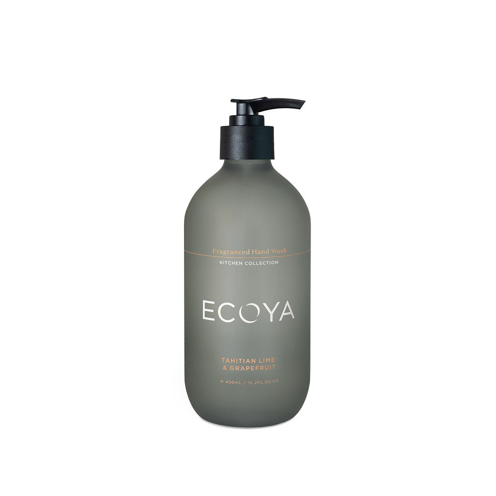 Ecoya Tahitian Lime & Grapefruit Hand Wash for Kitchen - Natural Plant-Based Liquid Soap for Gentle Cleaning | Perfect for Home, Restaurant, and Office Use
