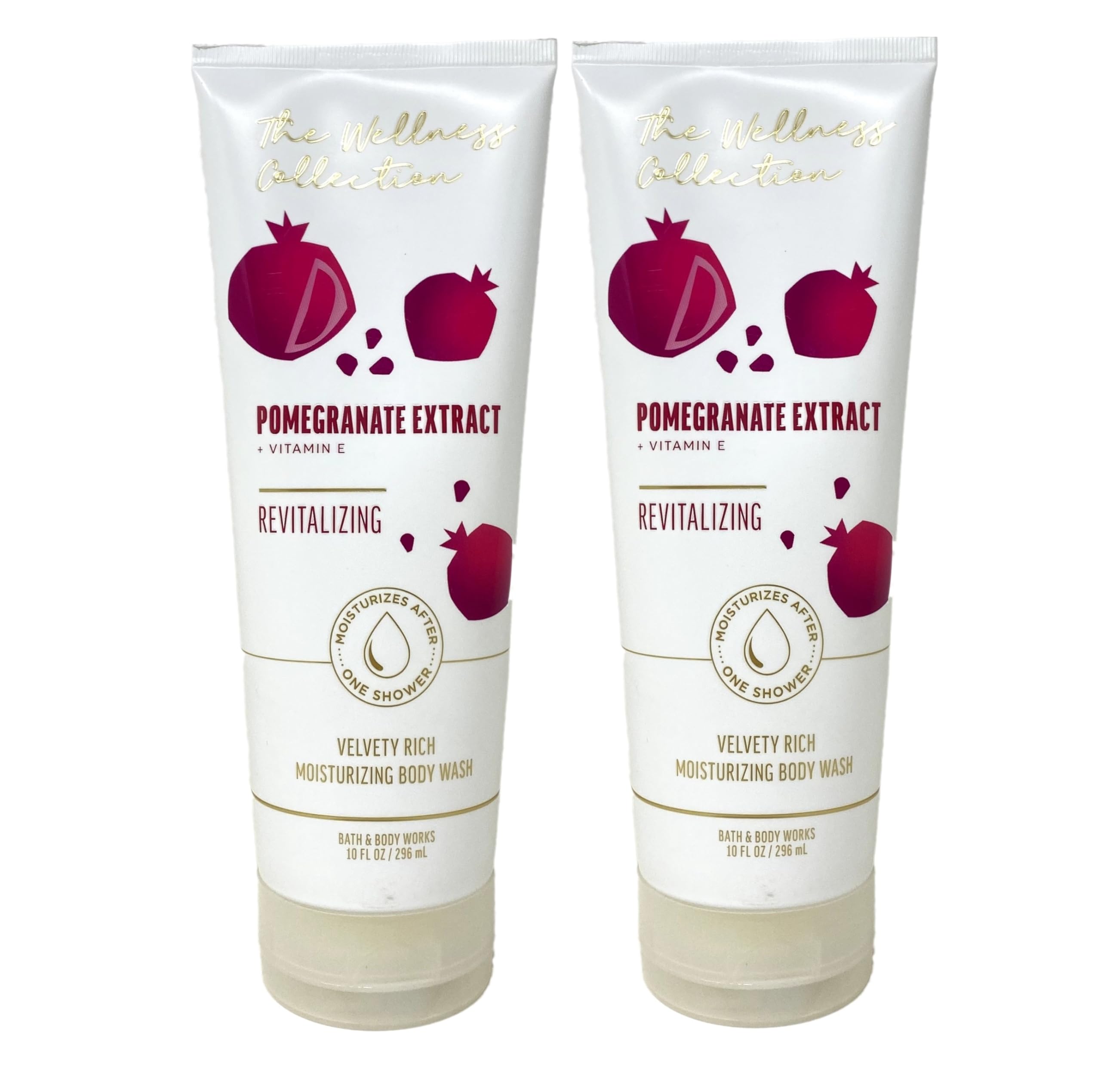 Bath & Body Works Pomegranate Extract Moisturizing Body Wash - 2 Pack Set | Hydrating & Refreshing Shower Gel for Dry Skin | Perfect for Daily Use & Spa Days